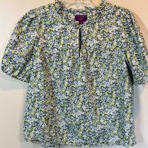 J Crew Liberty Fabric Floral Top Size L